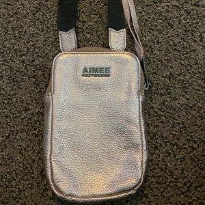 Rose gold Aimee Kestenberg cell phone purse